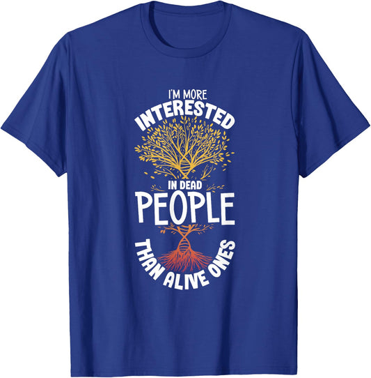 Funny Family Tree Family Historian Genealogy Genealogist T-Shirt - T-Shirt | Royal