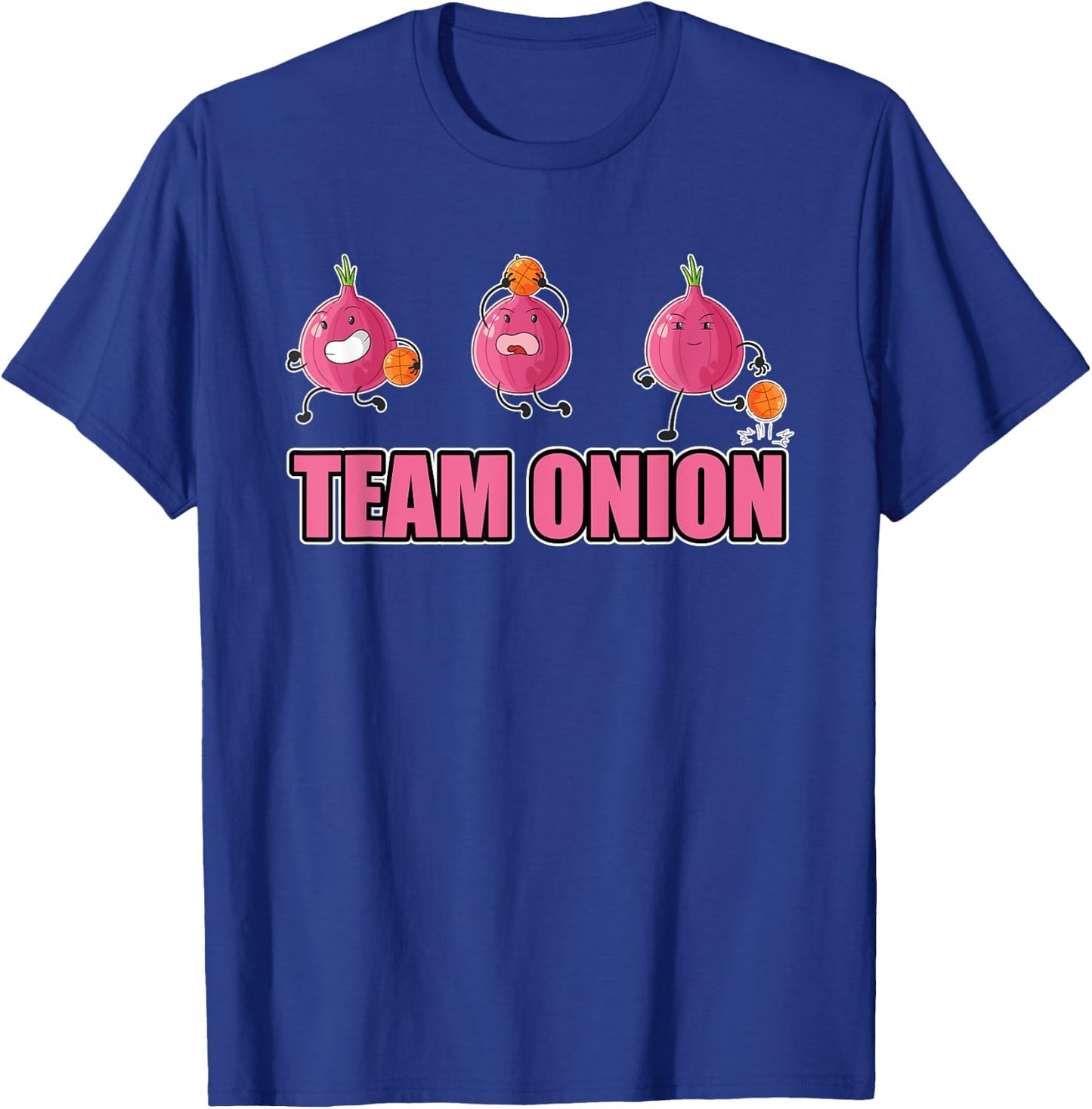 Funny Team Onion Sports Costume Love Vegan Food T-Shirt - T-Shirt | Royal
