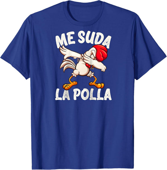 Me Suda la Polla Funny Chicken Whisperer Raglan Baseball T-Shirt - T-Shirt | Royal