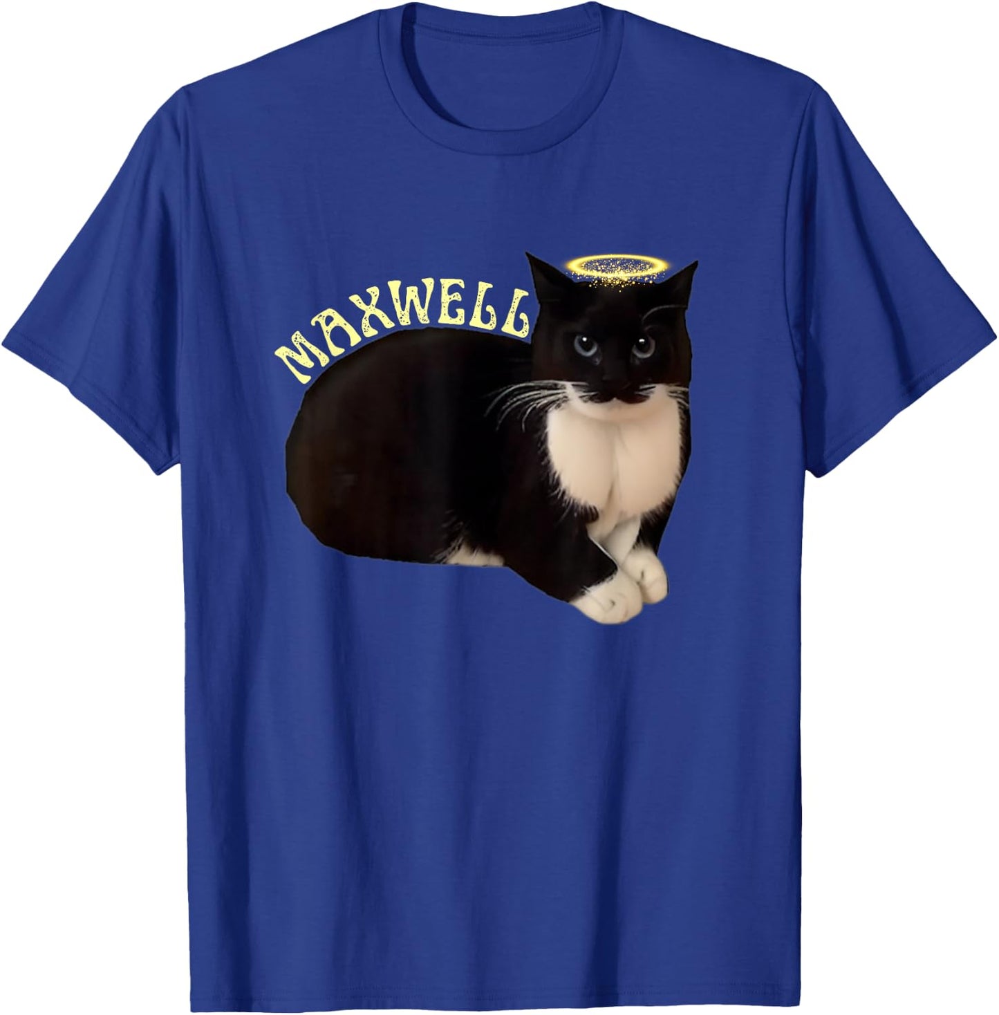Funny Spinning Cat Maxwell The Tuxedo Cat Meme Women Girls Kids T-Shirt - T-Shirt | Royal