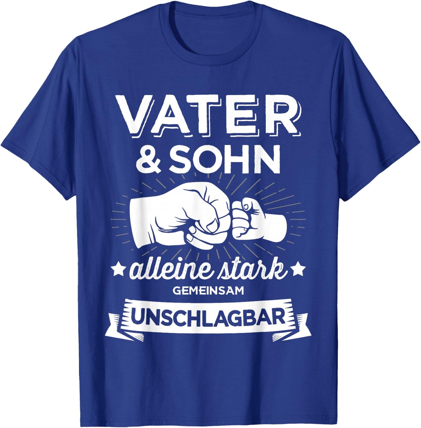 Papa & Sohn stark unschlagbar für Vater Vatertag Geburtstag T-Shirt - T-Shirt | Royal