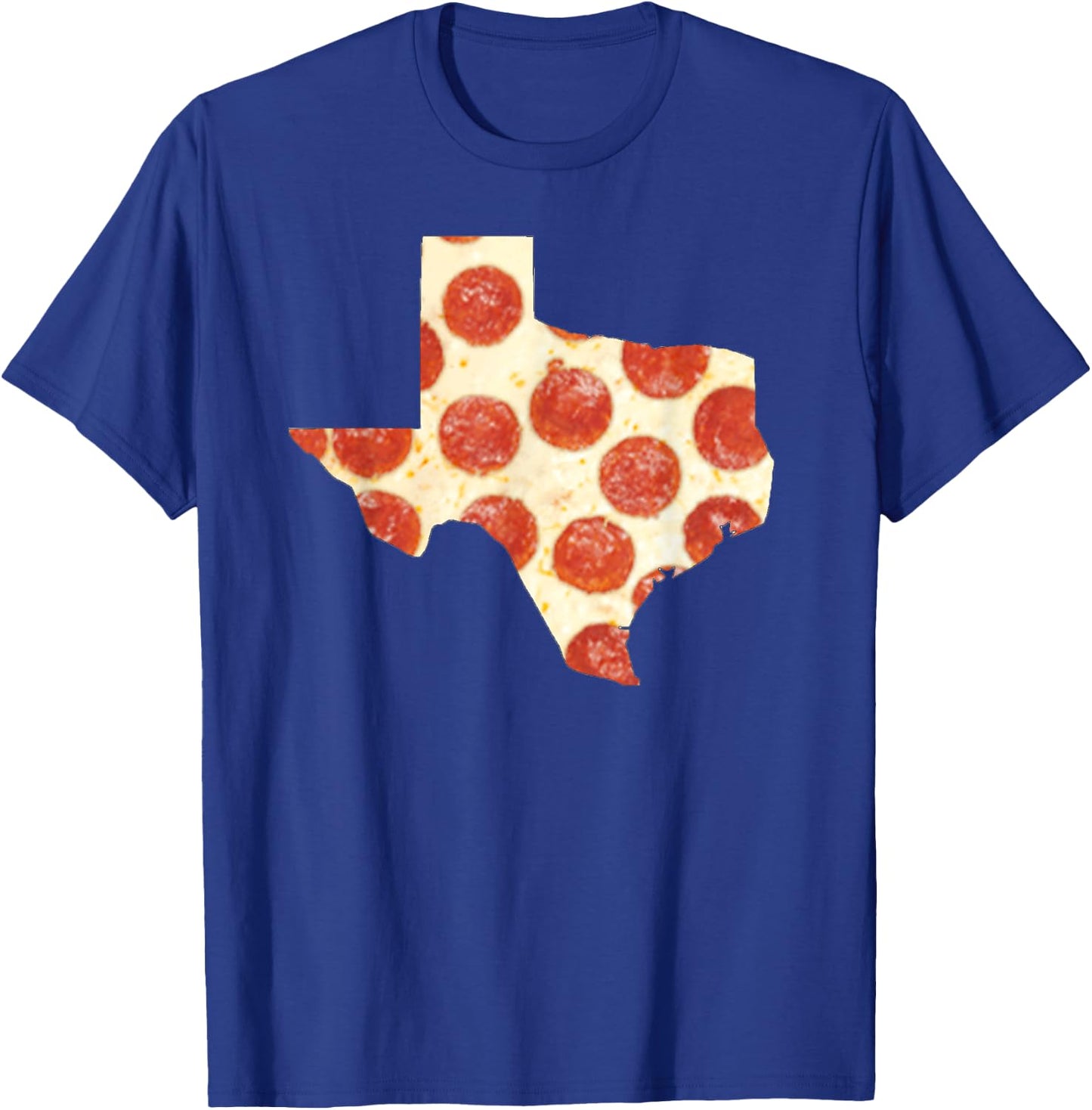 Texas Pizza Shirt Pepperoni Pizza State T-Shirt - T-Shirt | Royal