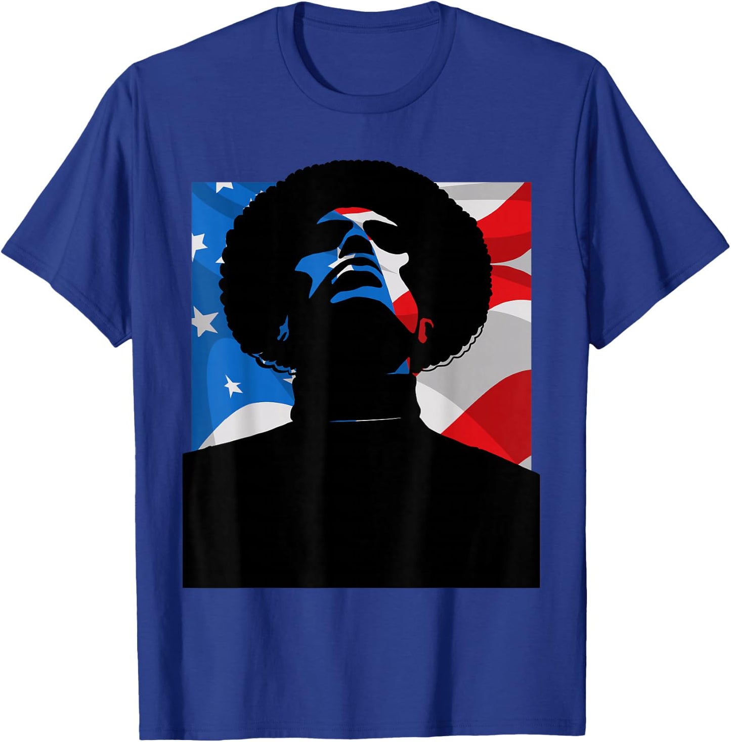 Black Power Panther Party Afro1966 American Flag T-Shirt - T-Shirt | Royal