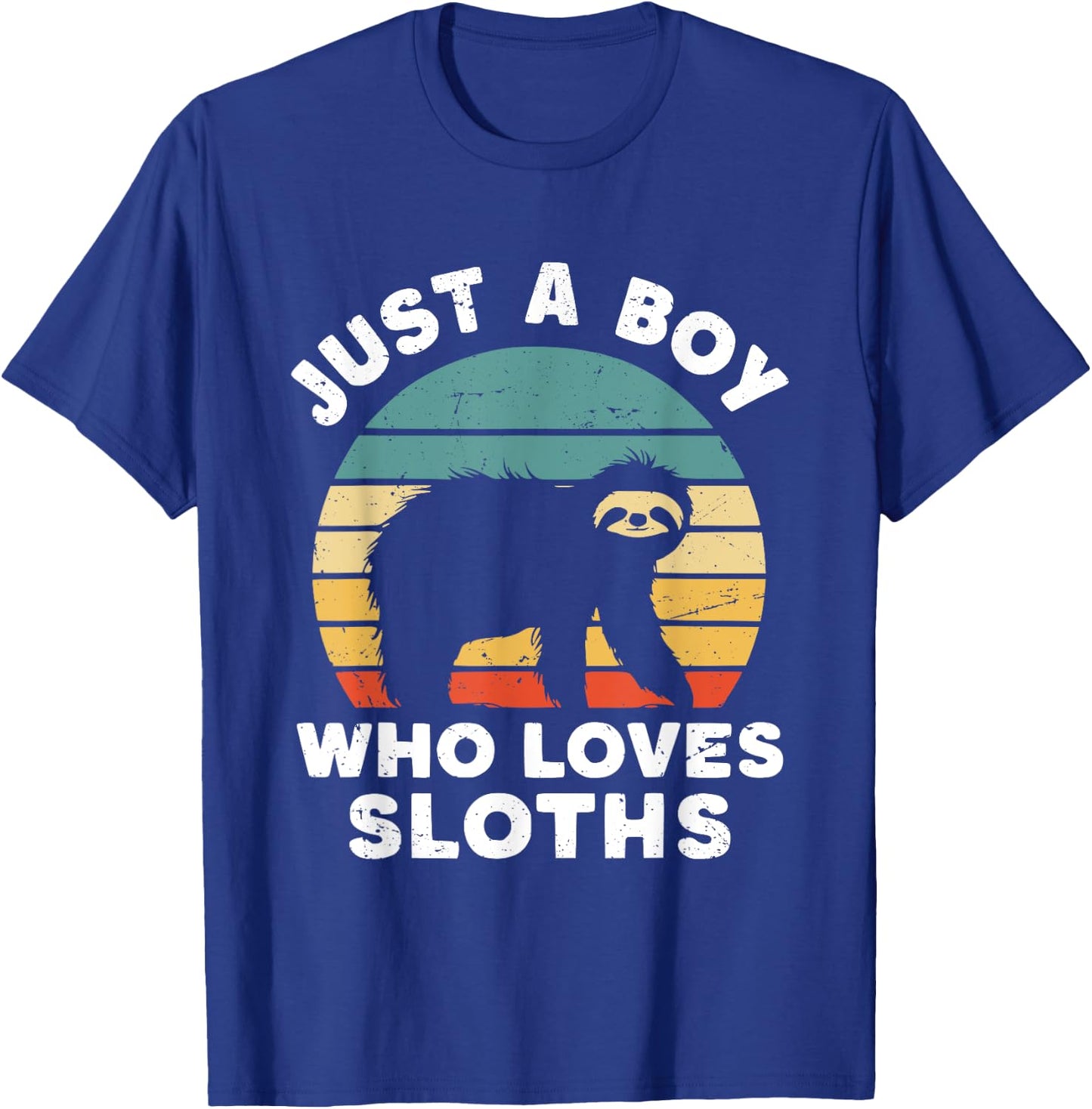 Just A Boy Who Loves Sloths T-Shirt - T-Shirt | Royal