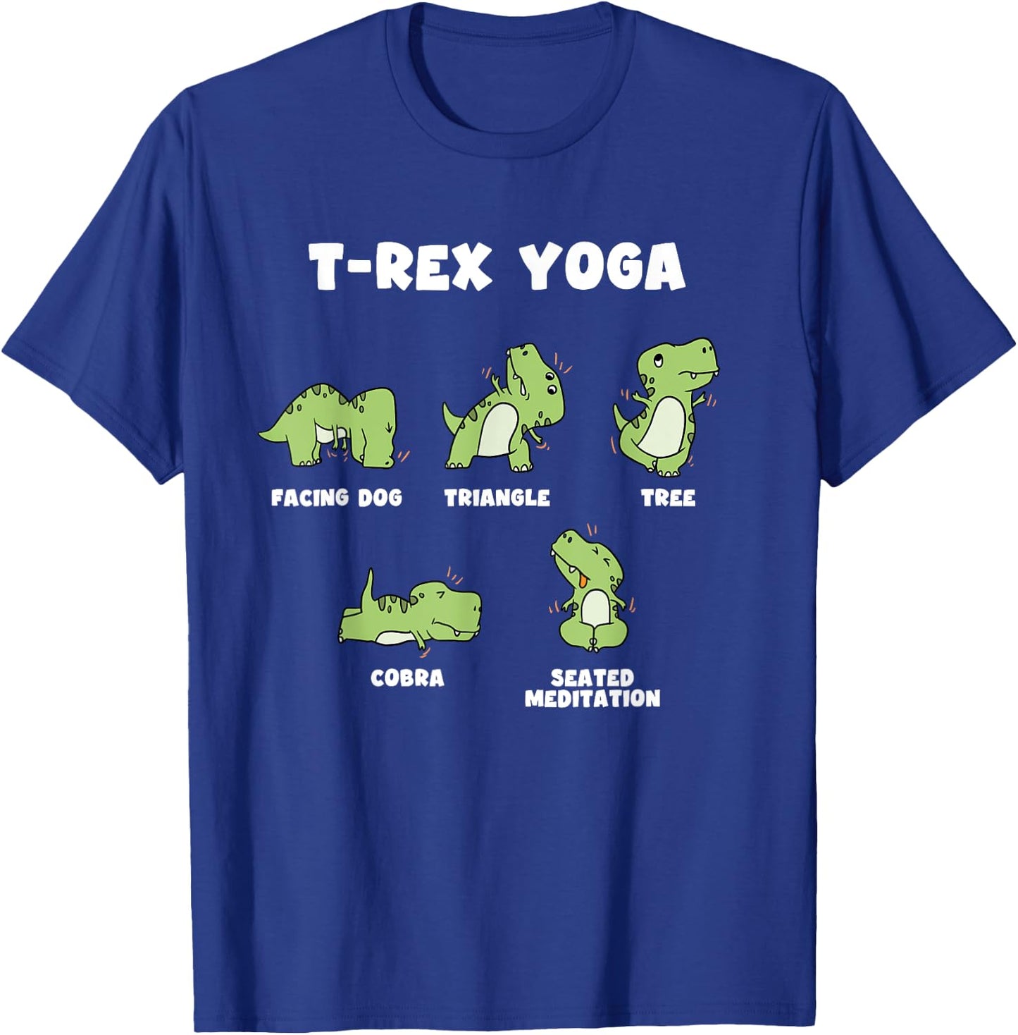 T-Rex Yoga T-Shirt - T-Shirt | Royal