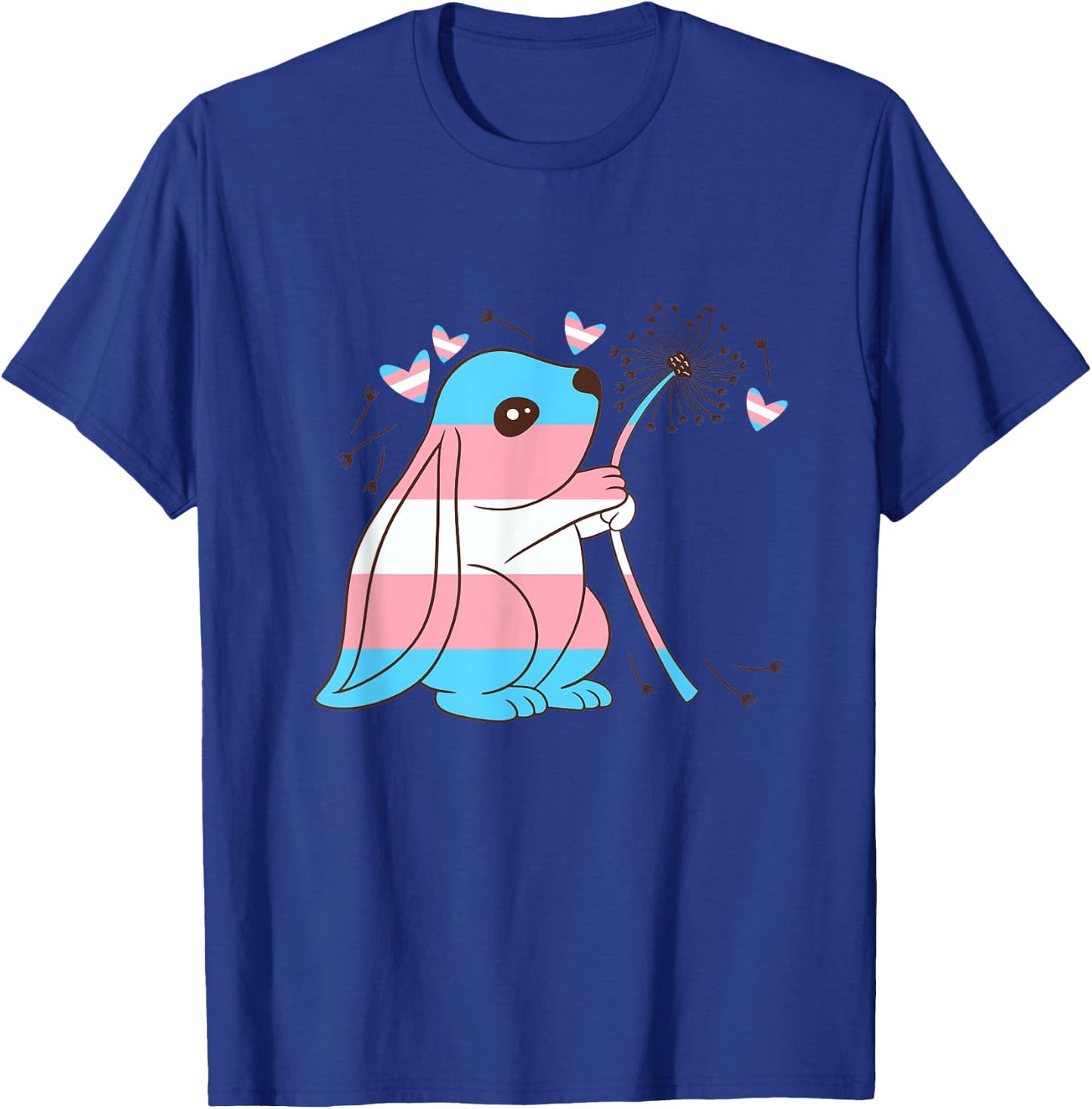 Transgender Bunny Dandelion Transsexual Transgender Pride T-Shirt - T-Shirt | Royal