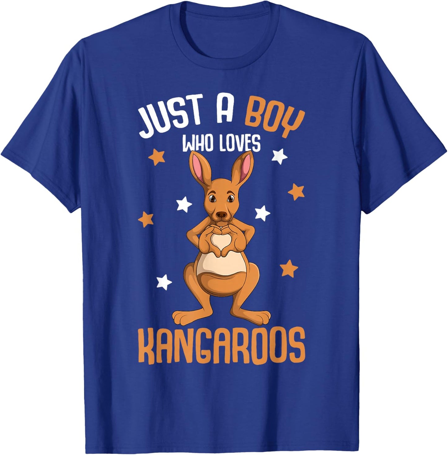 Just a Boy who loves Kangaroos Kids Boys Kangaroo T-Shirt - T-Shirt | Royal