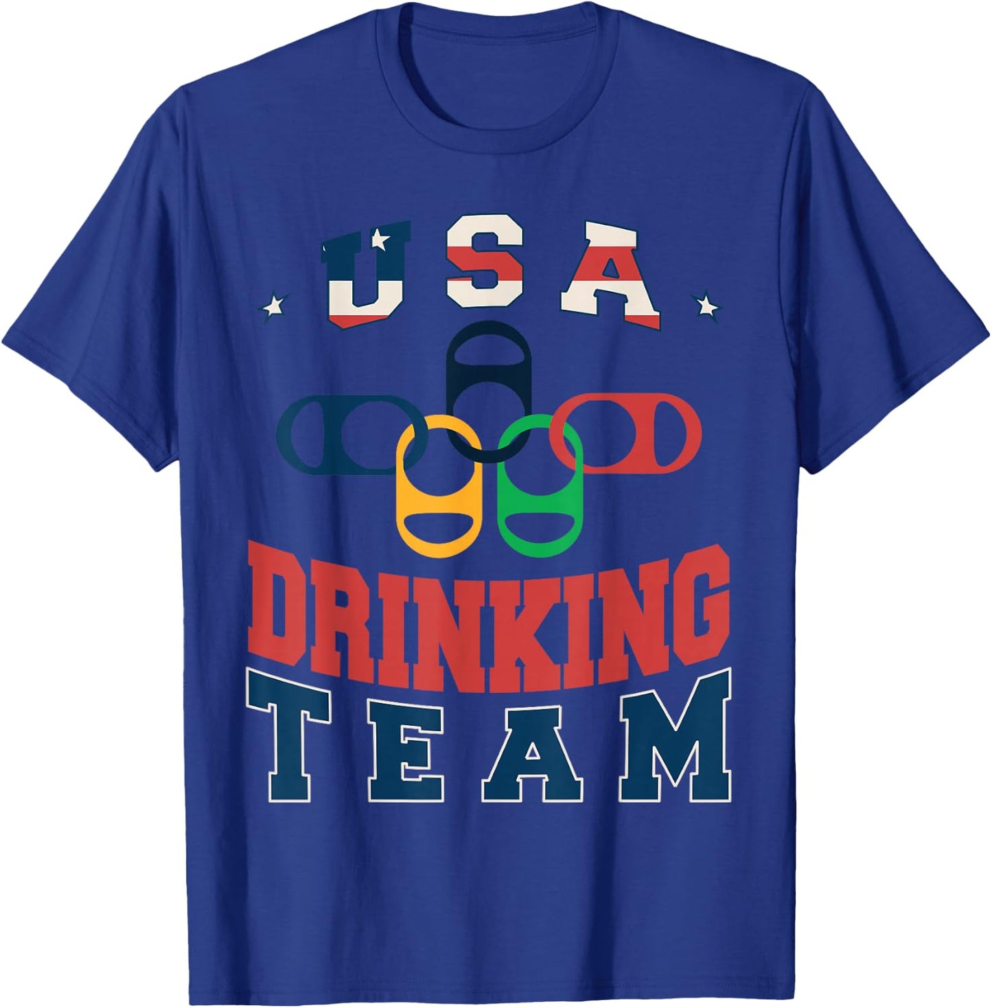 USA Drinking Team Beer Party Memorial Day American Flag T-Shirt - T-Shirt | Royal