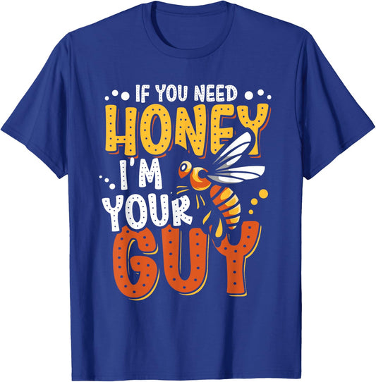 Funny Beekeeper Gifts Beehive Honey Farmer Bee Apiarists T-Shirt - T-Shirt | Royal