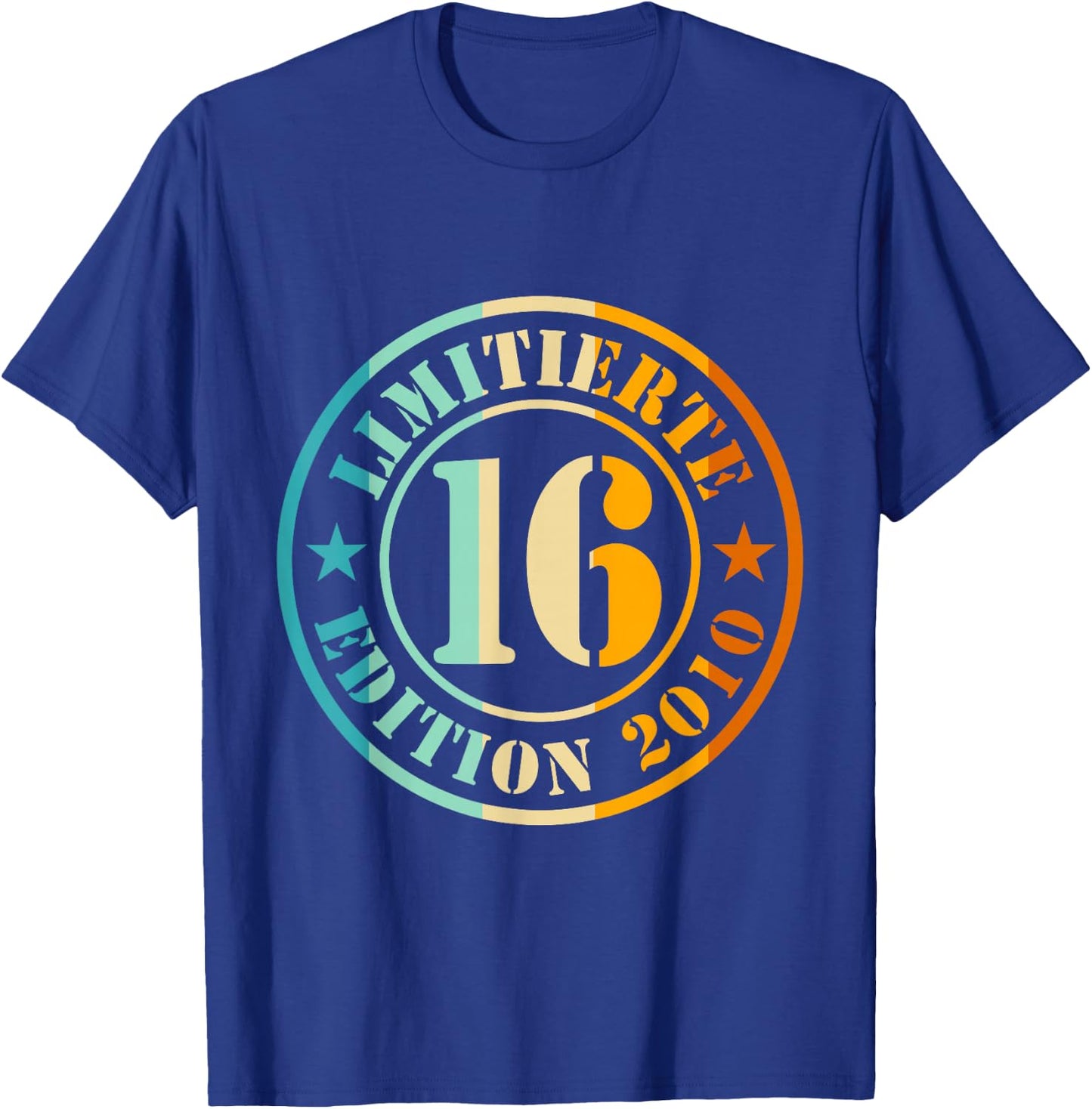 16. Geburtstag Junge Mädchen Limited Edition 2016 Jahre T-Shirt - T-Shirt | Royal