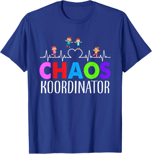 Chaos Coordinator Educator Funny Motif T-Shirt - T-Shirt | Royal