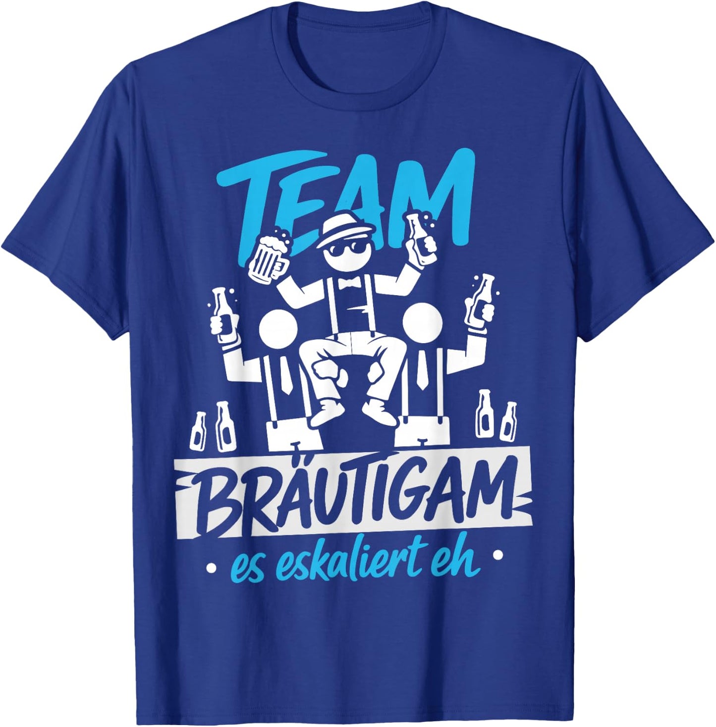 JGA Männer Junggesellenabschied Team Bräutigam JGA T-Shirt - T-Shirt | Royal