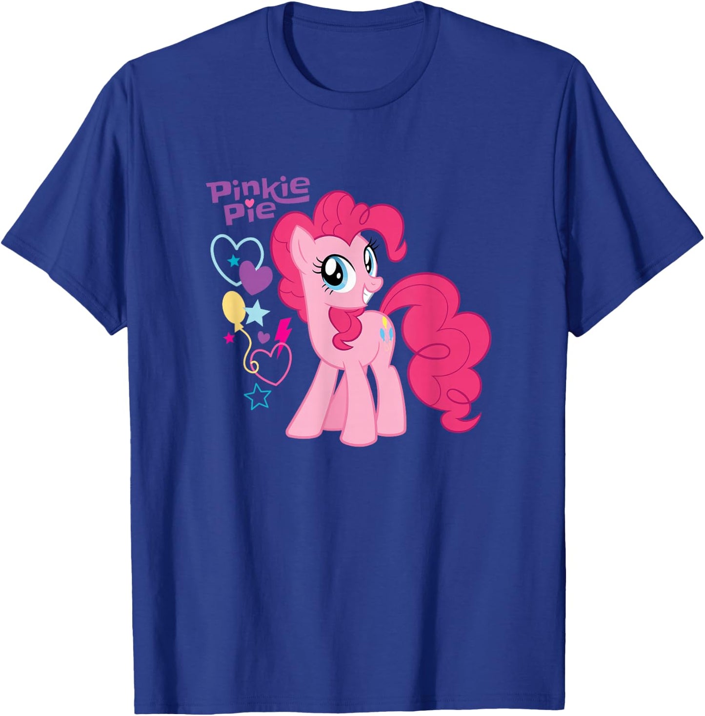 My Little Pony Pinkie Pie Hearts Stars Balloons T-Shirt - T-Shirt | Royal