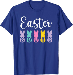 Happy Easter Bunny Easter Squad 2025 T-Shirt - T-Shirt | Royal