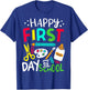 Happy First Day of School Teacher Back to School Student T-Shirt - T-Shirt | Royal
