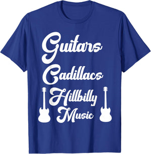 Guitars Cadillacs Hillbilly Music Shirt Country Music T-Shirt - T-Shirt | Royal