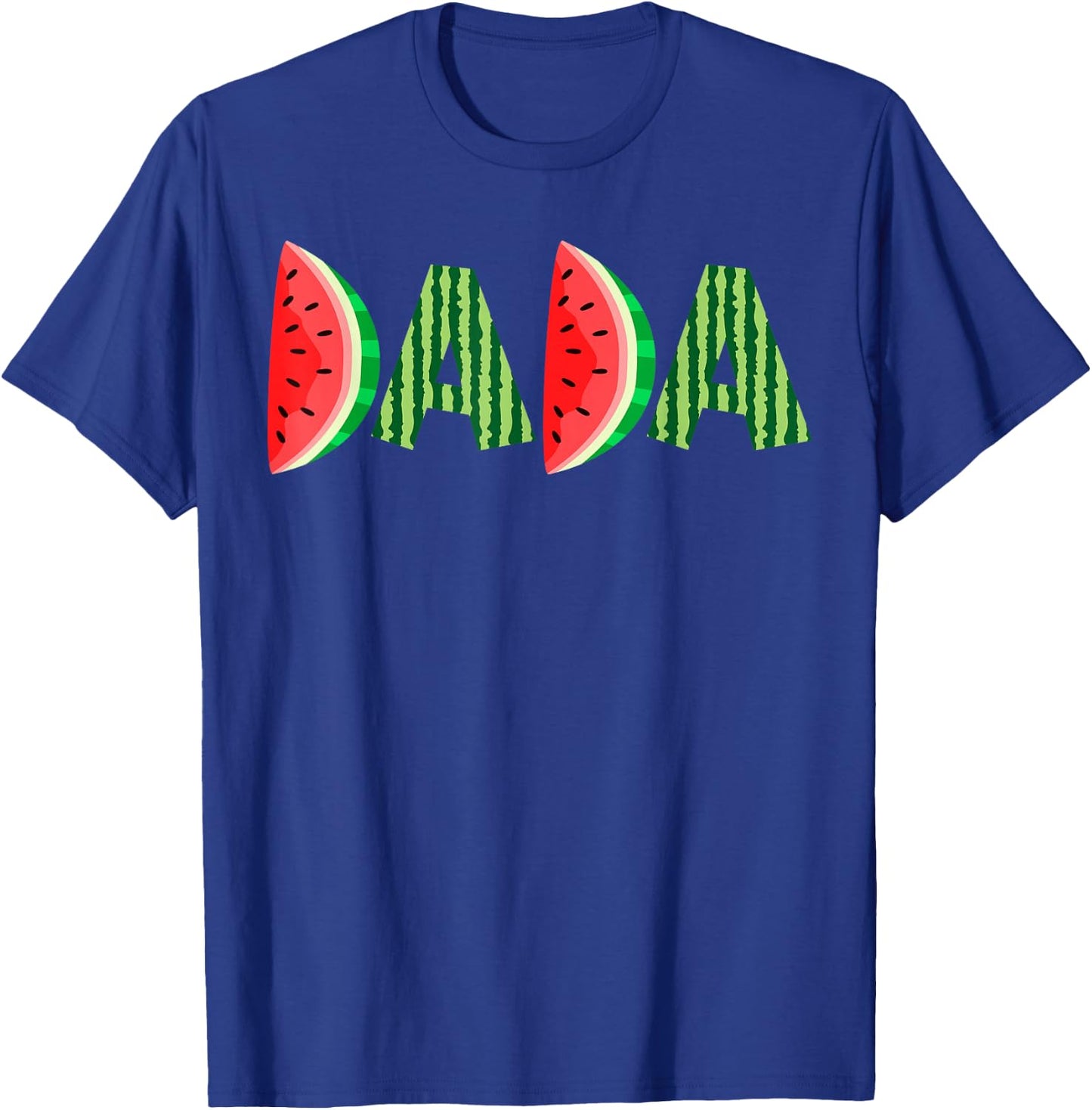 Summer Dad Dada Watermelon One In A Melon Party Dad T-Shirt - T-Shirt | Royal