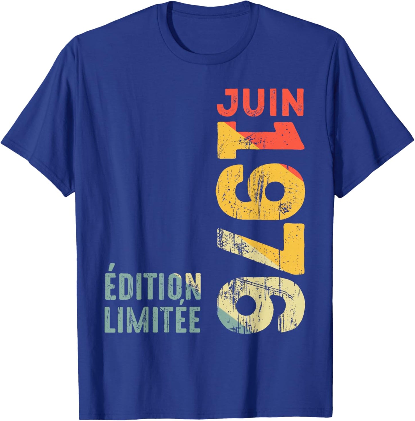 Limited Edition June 1976 Year 1976 Retro 1976 Vintage T-Shirt - T-Shirt | Royal