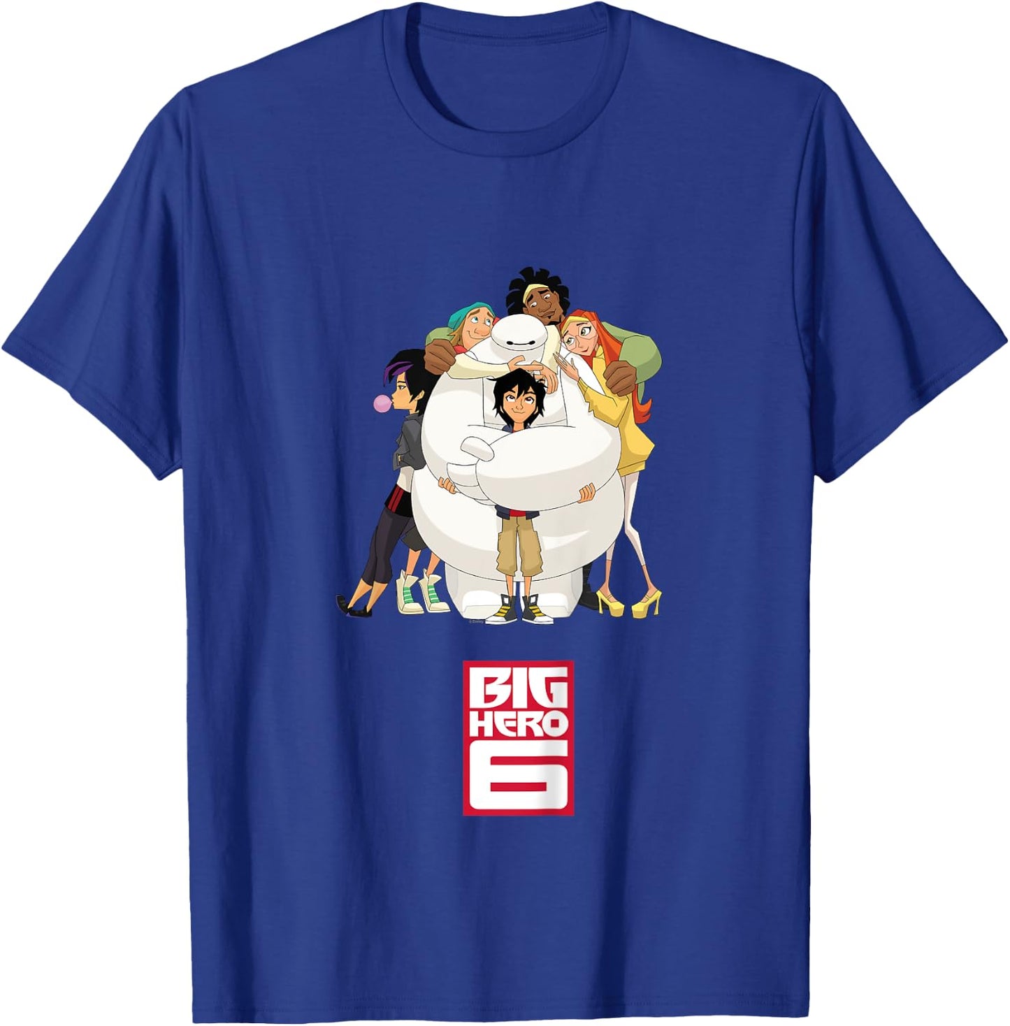 Kids Big Hero 6 Baymax Hug , Black, 2 T-Shirt - T-Shirt | Royal