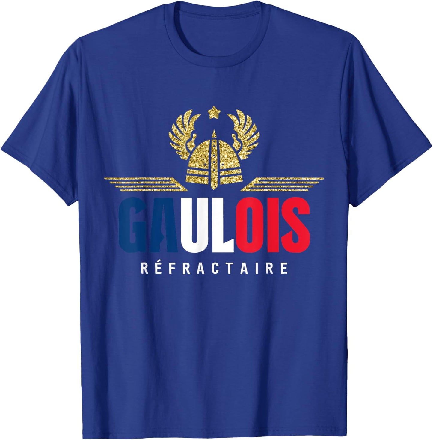 Gaul Refractory Patriot Humour Proud to Be French , Black, S T-Shirt - T-Shirt | Royal