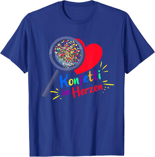 Confetti in the Heart Carnival Party Kölsch Costume , black T-Shirt - T-Shirt | Royal