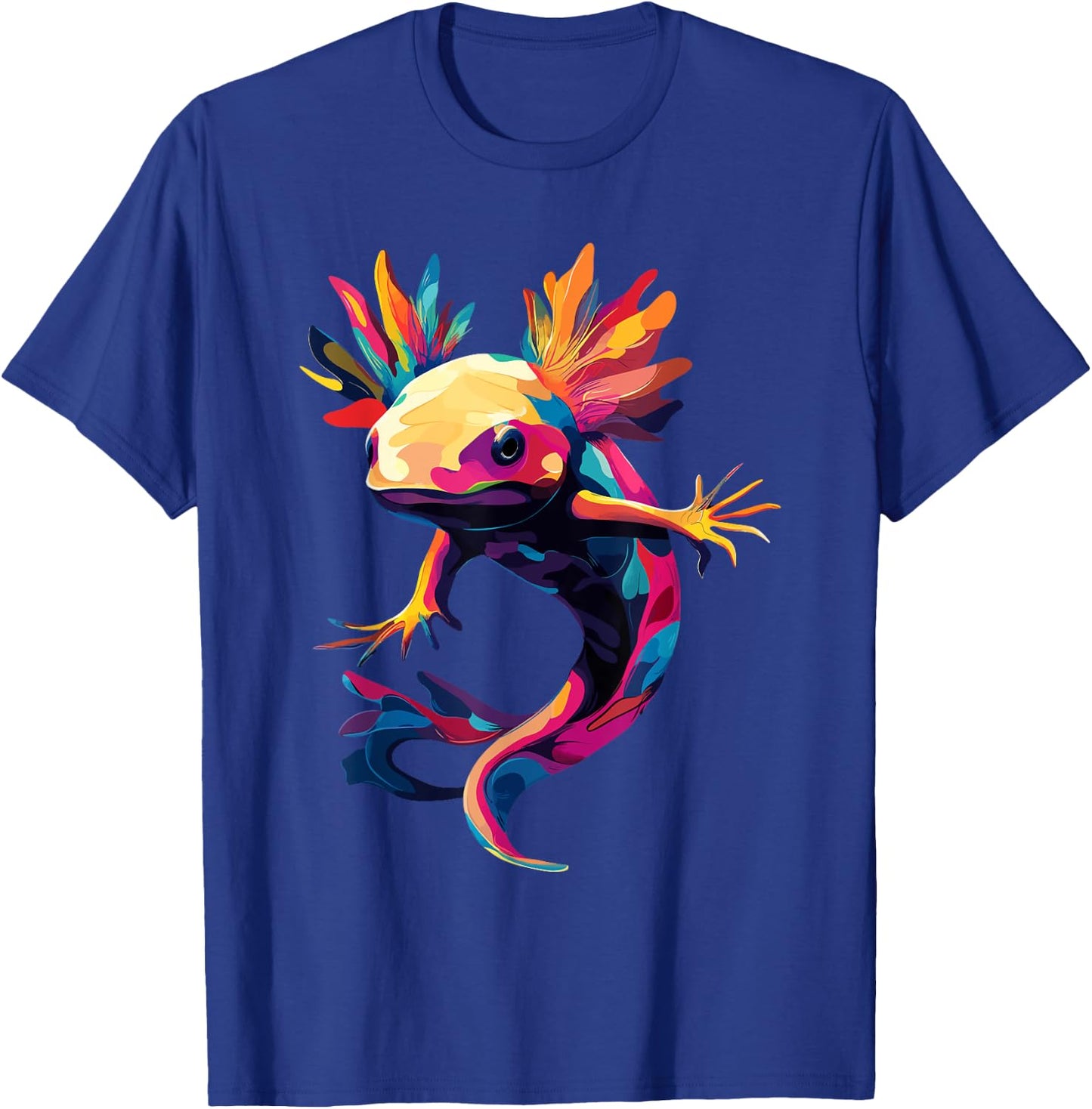 Axolotl Amphibian Color Pop Art Axolotl Lovers T-Shirt - T-Shirt | Royal