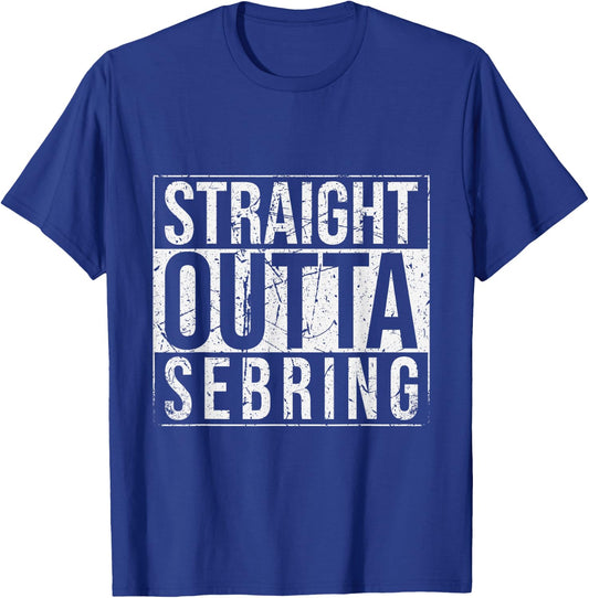 Straight Outta Sebring Vintage T-Shirt - T-Shirt | Royal