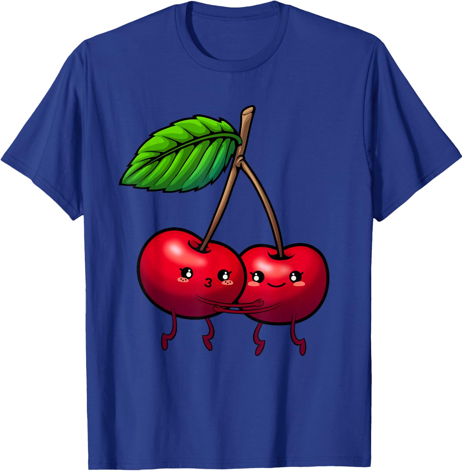Cute Cherry Graphic Women Kids Red Cherries Print T-Shirt - T-Shirt | Royal