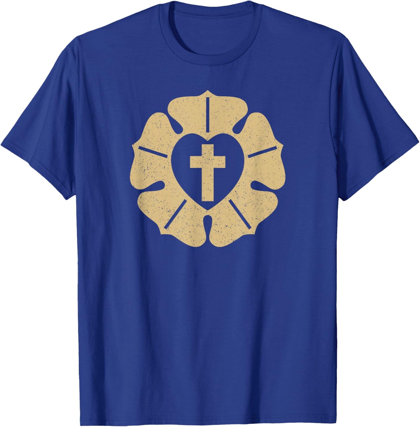 Luther Rose Seal Lutheran Symbol T-Shirt - T-Shirt | Royal