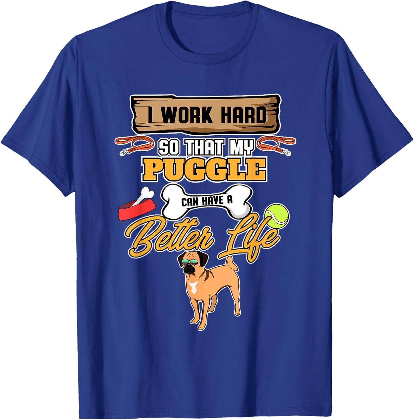Puggle Lover I Dog Lover I Funny Puggle T-Shirt - T-Shirt | Royal