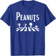 Peanuts - Crossing Road , black T-Shirt - T-Shirt | Royal
