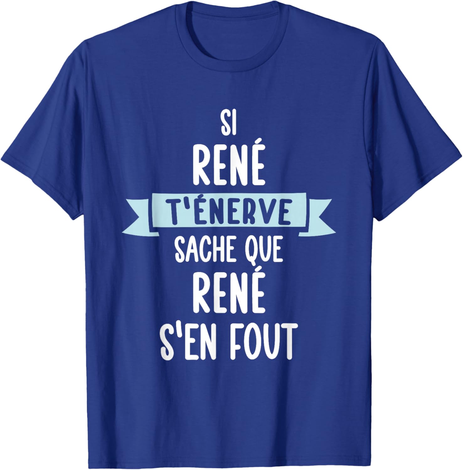 Gift Man Humour Name Personalised René , Black, S T-Shirt - T-Shirt | Royal