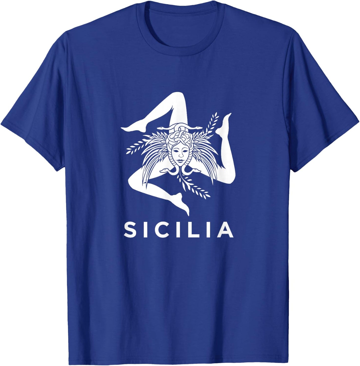 Sicilian Pride - Sicilia - Sicilian Flag Trinacria T-Shirt - T-Shirt | Royal