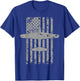 B-17 Flying Fortress WWII Bomber Airplane Pilot T-Shirt - T-Shirt | Royal