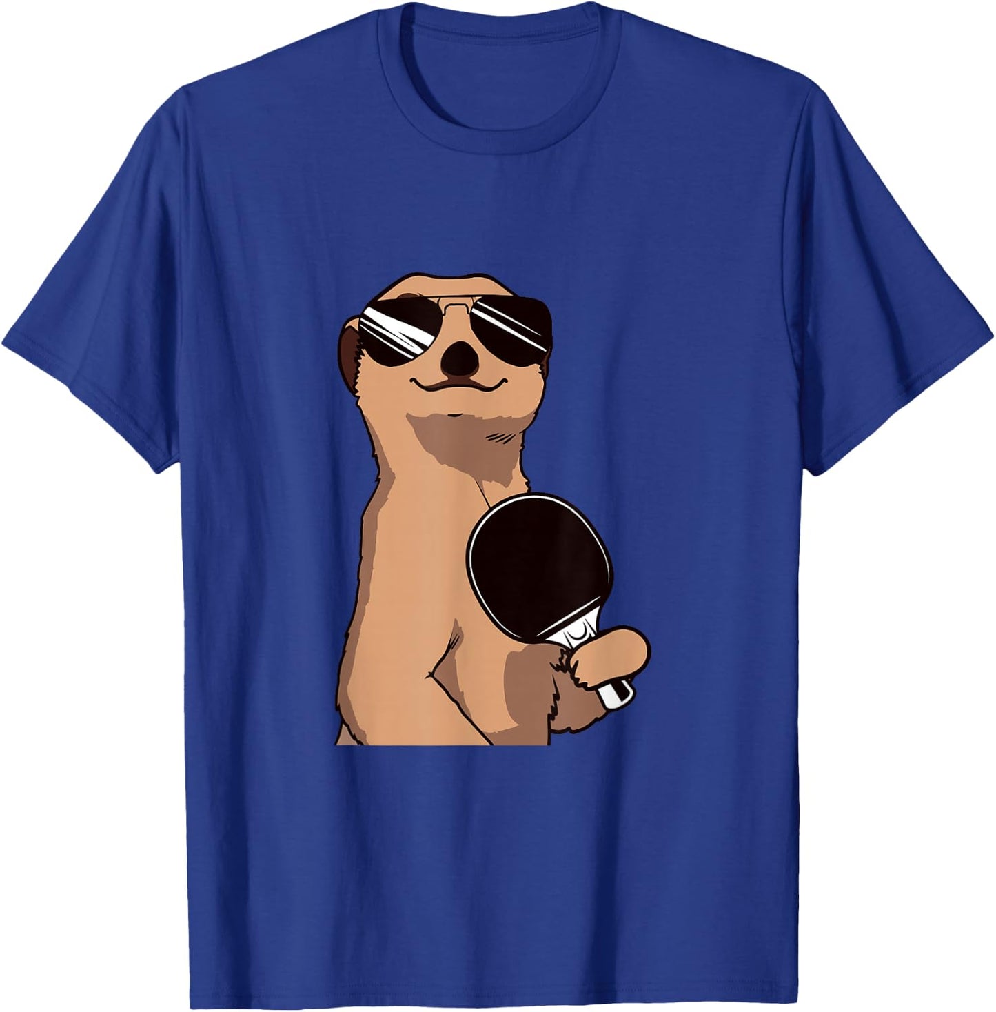 Meerkat Table Tennis Table Tennis Player , black T-Shirt - T-Shirt | Royal