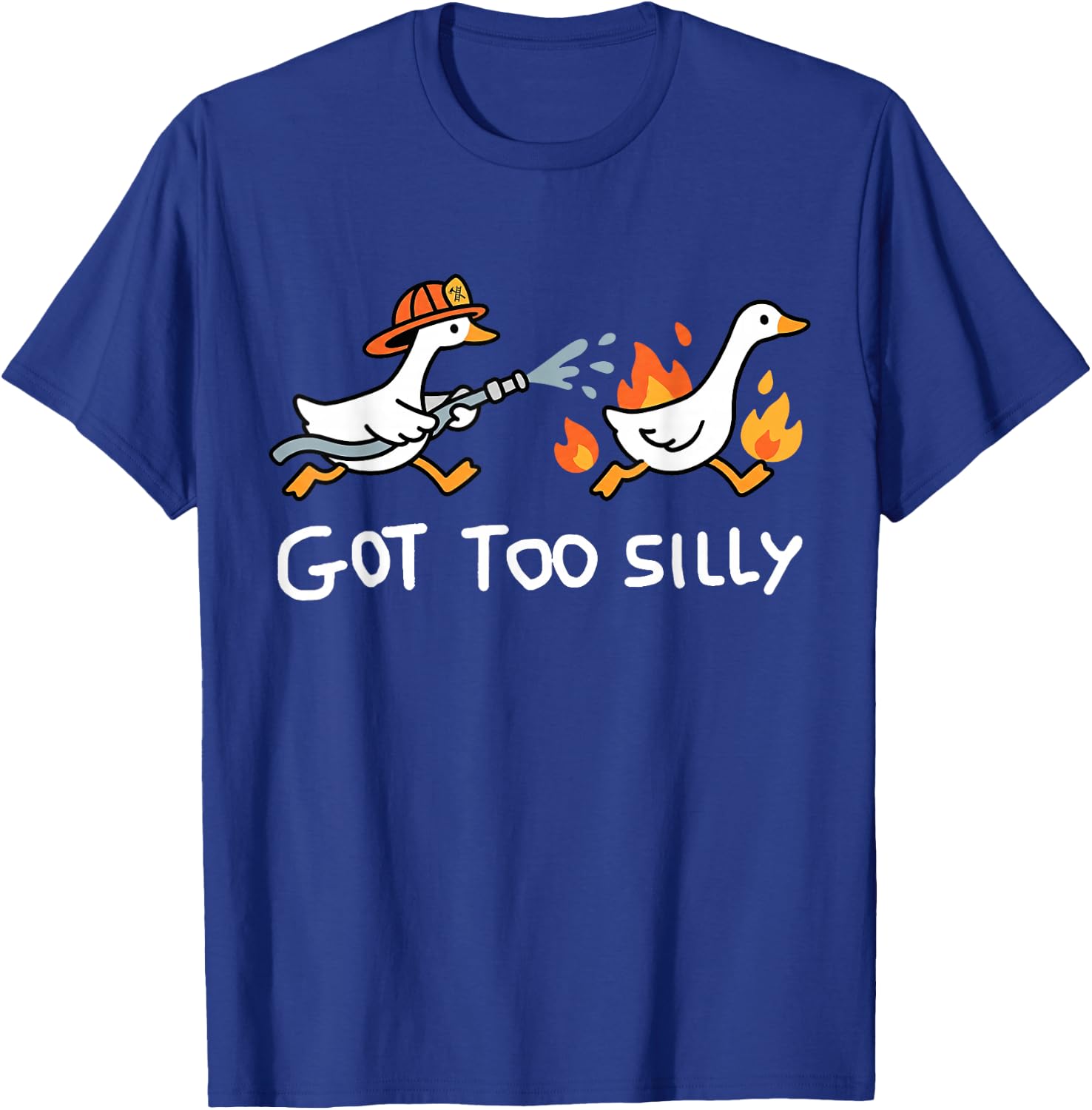 Got Too Silly Funny Goose Pun Humor Shirt for Animal Lovers T-Shirt - T-Shirt | Royal