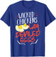 Wicked Chickens Lay Deviled Eggs Gift T-Shirt - T-Shirt | Royal
