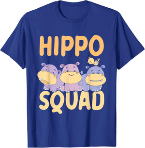 Hippo Squad Hippo Hippopotamus Hippos Hippos T-Shirt - T-Shirt | Royal