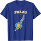 Palau Flag , Palau t Shirt, Palau Flag, Palau maps T-Shirt - T-Shirt | Royal
