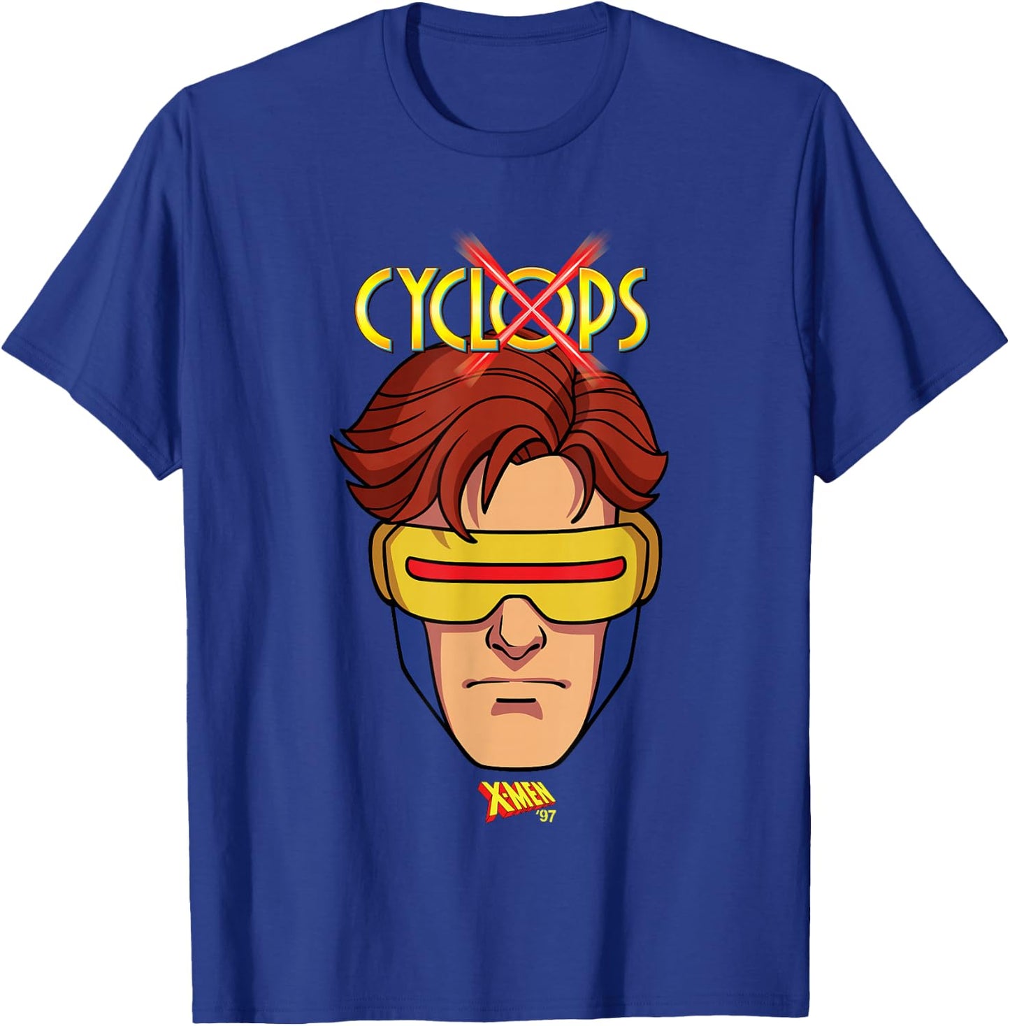 Marvel X-Men '97 Cyclops Big Face T-Shirt - T-Shirt | Royal