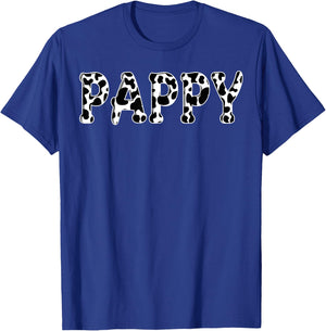 Cow Pappy Birthday Family Matching Girl Boy Farm Birthday T-Shirt - T-Shirt | Royal