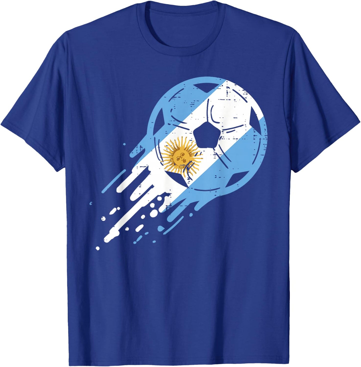 Argentina Flag Argentine Soccer Football Fan Men Women Kids T-Shirt - T-Shirt | Royal