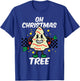 Oh Christmas Tree Cake Retro Groovy Xmas Men Women Kids T-Shirt - T-Shirt | Royal
