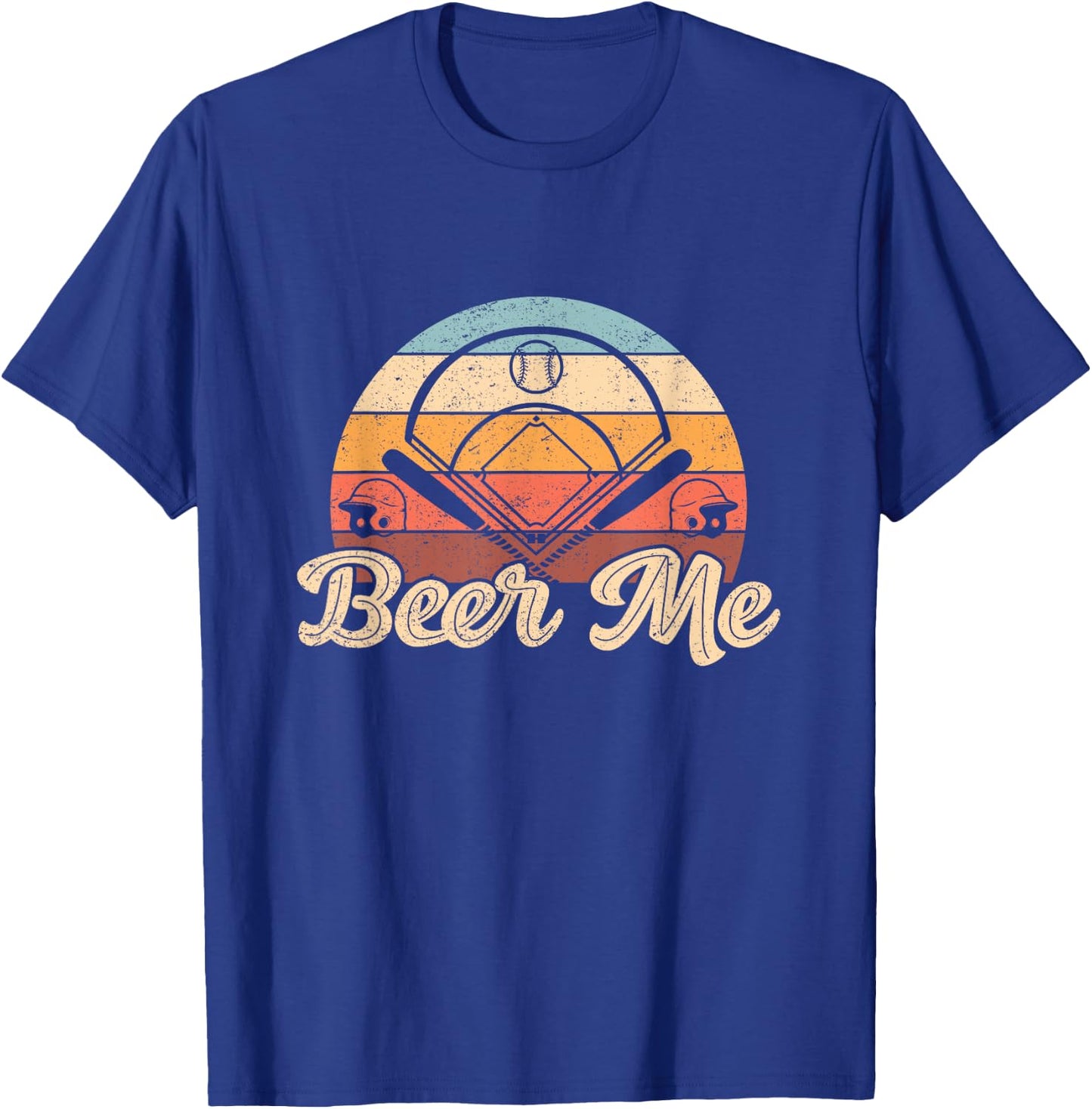 Funny Beer Me baseball Softball design T-Shirt - T-Shirt | Royal