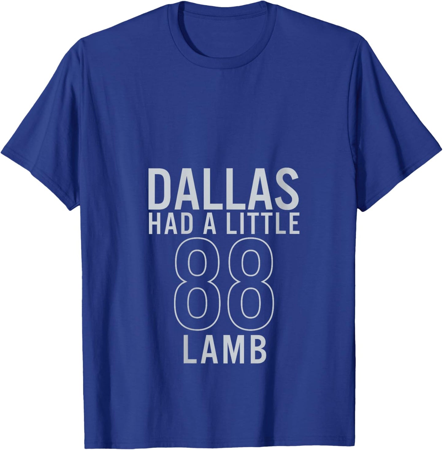 Dallas Had A Little Lamb V-Neck T-Shirt - T-Shirt | Royal