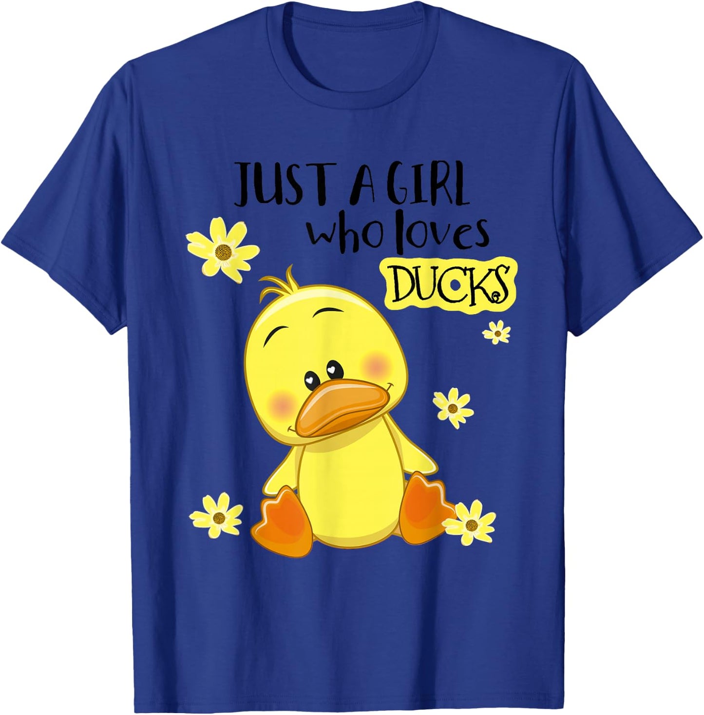 Just a Girl Who Loves Ducks: Duck Lover Girl Kids T-Shirt - T-Shirt | Royal