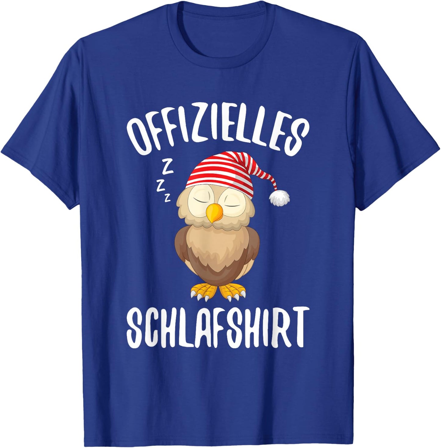 Official Sleep Shirt Owl Sleeping Saying , black T-Shirt - T-Shirt | Royal