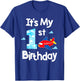 It's My 1st Birthday Airplane Pilot 1 Years Old Boy Girl T-Shirt - T-Shirt | Royal