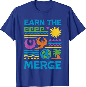 Survivor Earn The Merge Officially Licensed T-Shirt - T-Shirt | Royal