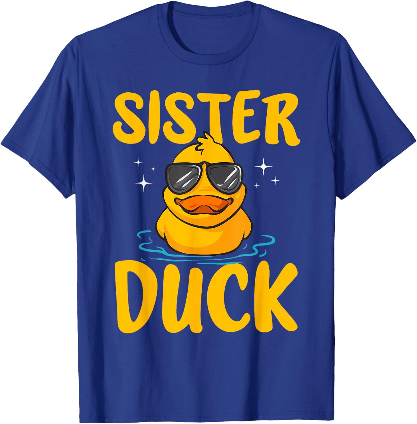 Rubber Duckies Sister Duck Rubber Duck T-Shirt - T-Shirt | Royal